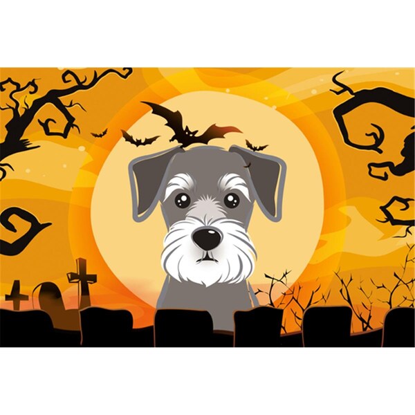 Carolines Treasures Halloween Schnauzer Fabric Placemat - BB1764PLMT