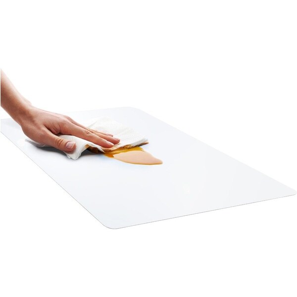 Desktex Place Mat, Heat-Resistant, 18"Wx12"L, 4/PK, Clear PK - FLRFPDE12184RA4