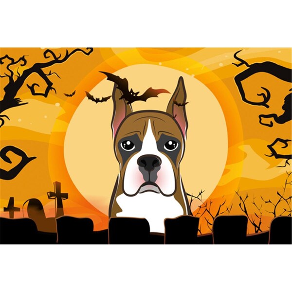 Carolines Treasures Halloween Boxer Fabric Placemat - BB1781PLMT