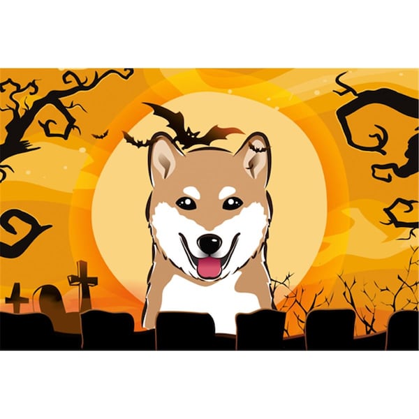 Carolines Treasures Halloween Shiba Inu Fabric Placemat - BB1783PLMT