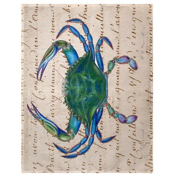 Betsy Drake Betsy Drake PM005B 14 x 18 in. Male Blue Crab Place Mat - Set of 4 - PM005B