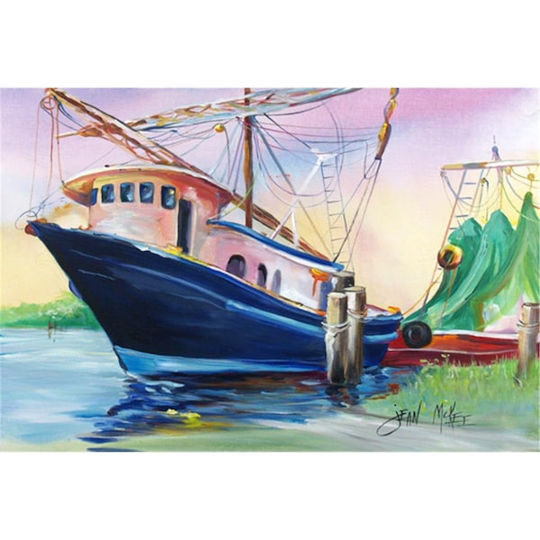 Carolines Treasures Shrimper Southern Star Fabric Placemat - JMK1078PLMT