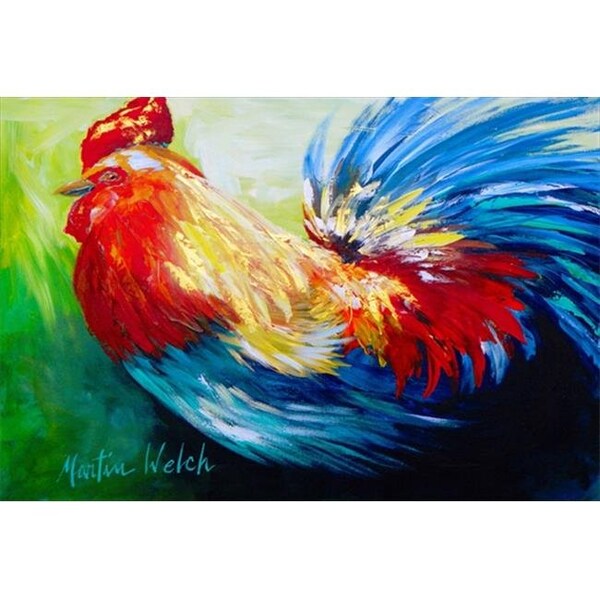 Carolines Treasures Carolines Treasures MW1085PLMT Bird - Rooster Chief Big Feathers Fabric Placemat - MW1085PLMT