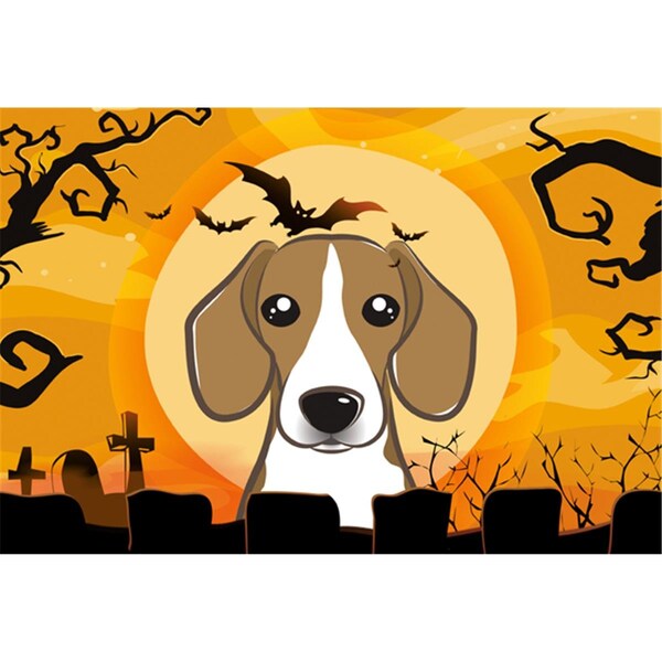 Carolines Treasures Halloween Beagle Fabric Placemat - BB1797PLMT