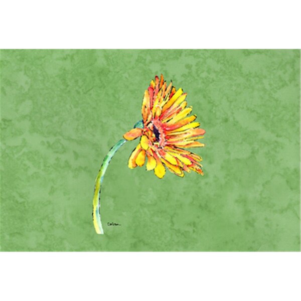 Carolines Treasures Gerber Daisy Orange Fabric Placemat - 8854PLMT