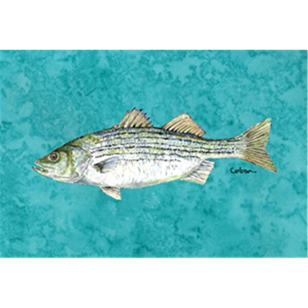 Carolines Treasures Fish Striped Bass Fabric Placemat - 8720PLMT