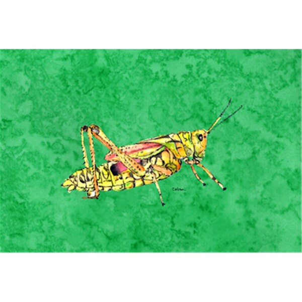 Carolines Treasures Grasshopper On Green Fabric Placemat - 8849PLMT