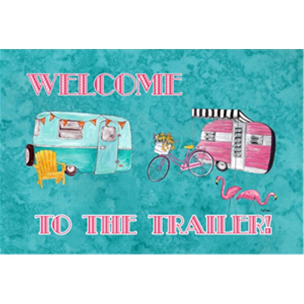 Carolines Treasures 11 x 18 in. Welcome to the Trailer Fabric Placemat - 8760PLMT
