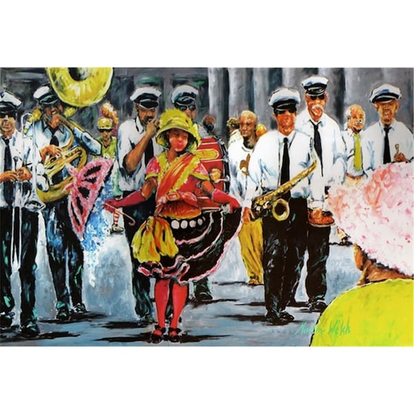 Carolines Treasures Dancing in the Streets Mardi Gras Fabric Placemat - MW1224PLMT