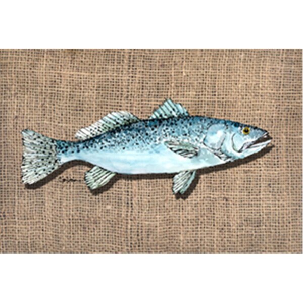 Carolines Treasures Fish Speckled Trout Fabric Placemat - 8737PLMT