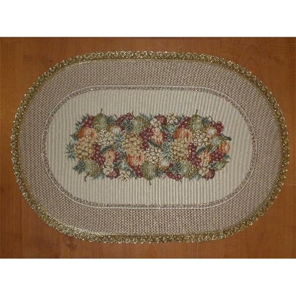 Tapestry Trading Tapestry Trading SE1422 14 x 20 in. Begium Doily Sierra Fruits Placemat - SE1422