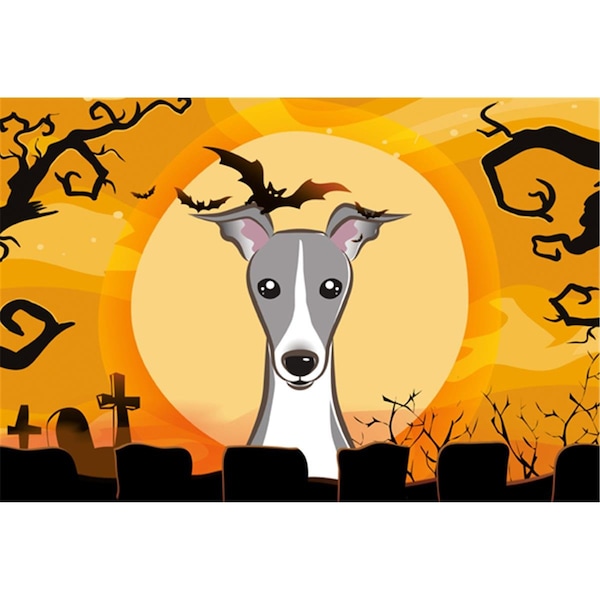Carolines Treasures Halloween Italian Greyhound Fabric Placemat - BB1794PLMT