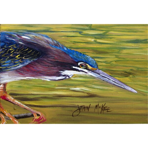 Carolines Treasures Green Heron Fabric Placemat - JMK1016PLMT