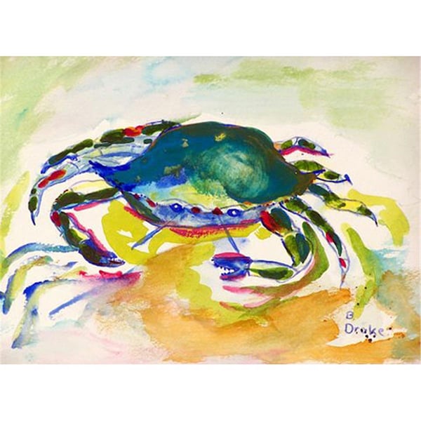 Betsy Drake Betsy Drake PM263 Green Crab Place Mat - Set of 4 - PM263