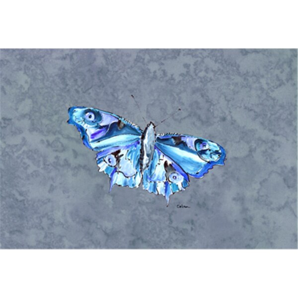 Carolines Treasures Butterfly On Gray Fabric Placemat - 8856PLMT