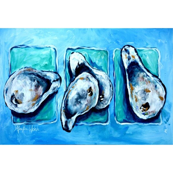 Carolines Treasures Oysters Oyster Plus Oyster - Oysters Fabric Placemat - MW1110PLMT
