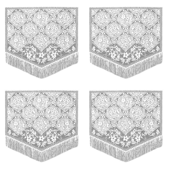 Heritage Lace 20 x 21 in. Chantilly Placemats, White - Set of 4 - CN-2021W-S