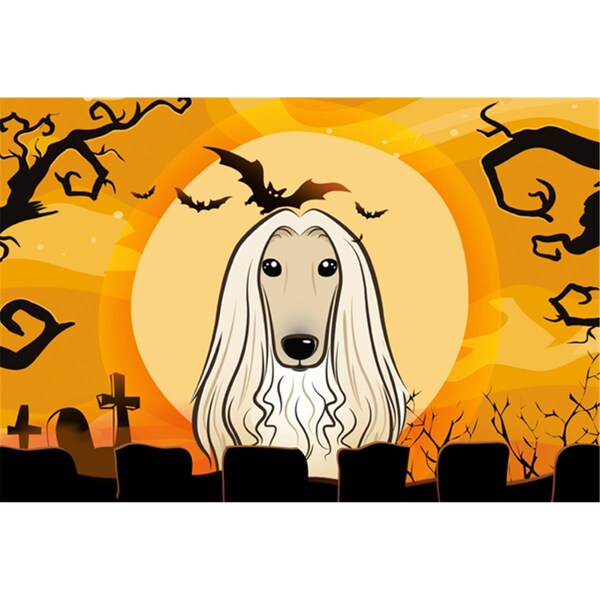 Carolines Treasures Halloween Afghan Hound Fabric Placemat - BB1802PLMT