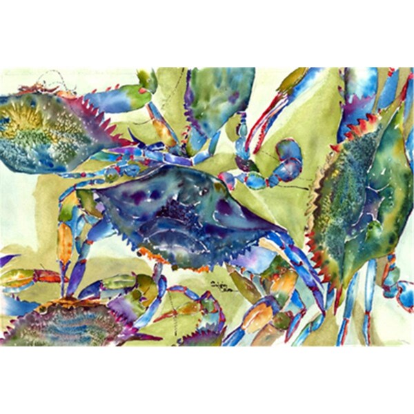 Carolines Treasures Crab All Over Fabric Placemat - 8512PLMT