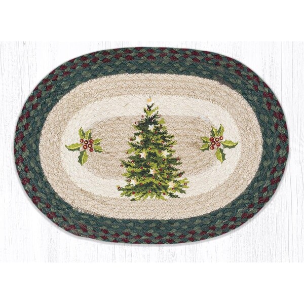 Razoredge 13 x 19 in. PM-OP-508 Christmas Joy Tree Oval Placemat - RA2548510