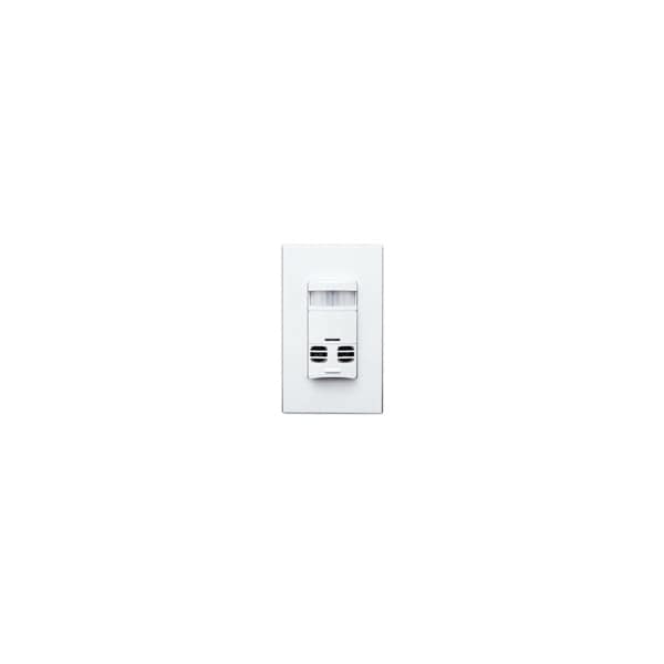 Controles de iluminación Leviton para interruptores de montaje en pared con sensor de movimiento y conexión a tierra, color marfil - OSSMT-GTI