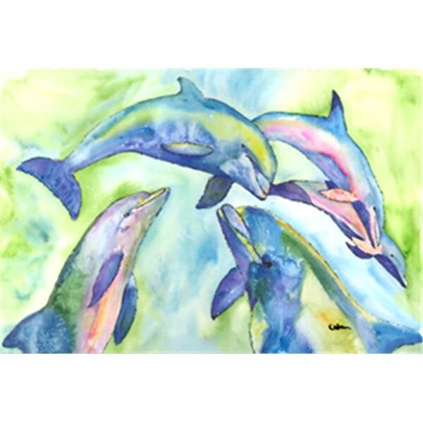 Carolines Treasures Carolines Treasures 8548PLMT Dolphin Fabric Placemat - 8548PLMT