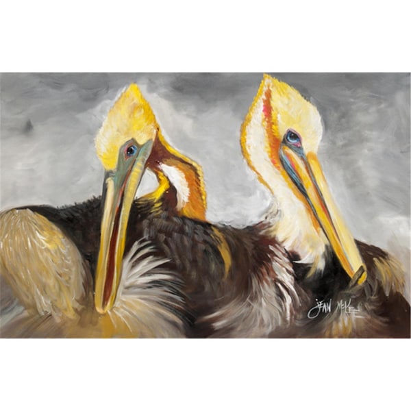 Carolines Treasures Pelicans Preening Fabric Placemat - JMK1025PLMT