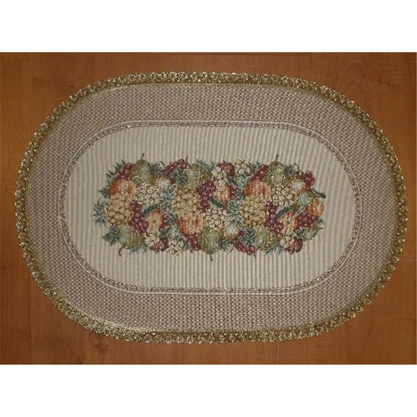 Fastfood 14 x 20 in. Begium Doily Sierra Fruits Placemat - FA2570220