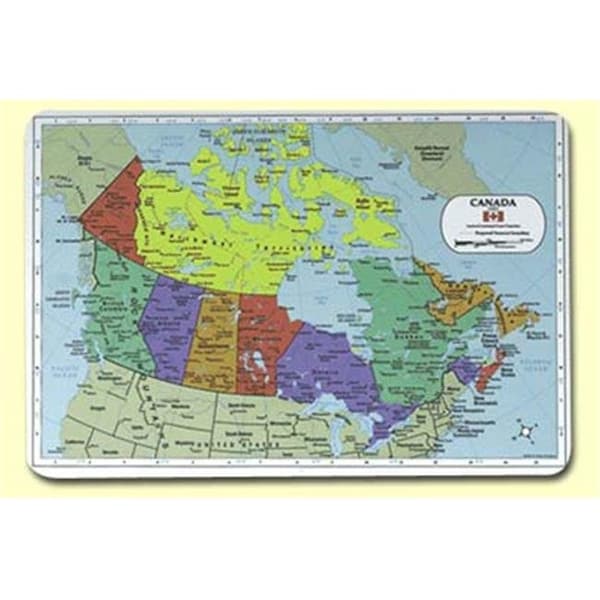Painless Learning Painless Learning CAN-1 Canada Placemat - Pack of 4 - CAN-1