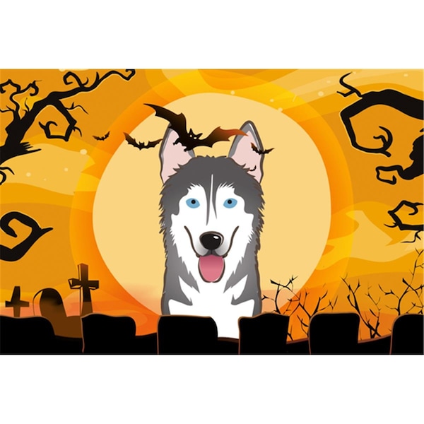 Carolines Treasures Halloween Alaskan Malamute Fabric Placemat - BB1776PLMT