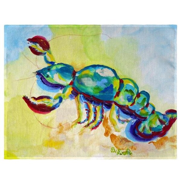 Betsy Drake Betsy Drake PM1137 Colorful Lobster Place Mat - Set of 4 - PM1137