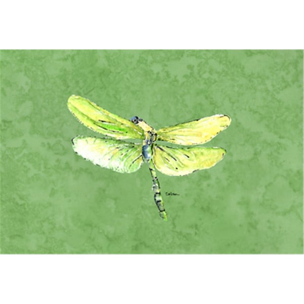 Carolines Treasures Dragonfly On Avacado Fabric Placemat - 8864PLMT