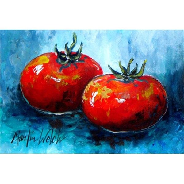 Carolines Treasures Carolines Treasures MW1088PLMT Vegetables - Tomatoes Red Toes Fabric Placemat - MW1088PLMT