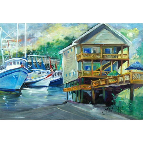 Carolines Treasures Ocean Springs Harbour Landing Fabric Placemat - JMK1069PLMT