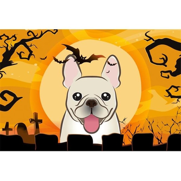 Carolines Treasures Carolines Treasures BB1796PLMT Halloween French Bulldog Fabric Placemat - BB1796PLMT