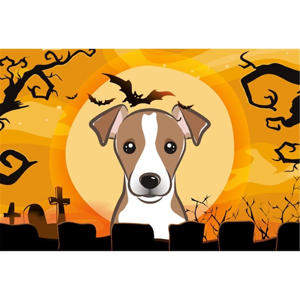 Carolines Treasures Halloween Jack Russell Terrier Fabric Placemat - BB1818PLMT
