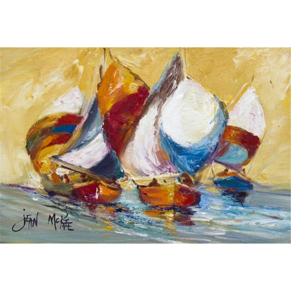 Carolines Treasures Boat Race Fabric Placemat - JMK1029PLMT