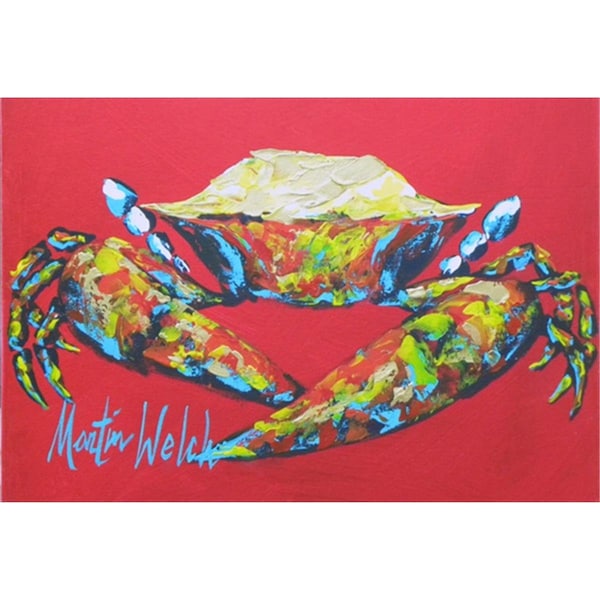 Carolines Treasures Crab Seafood One Fabric Placemat - MW1096PLMT