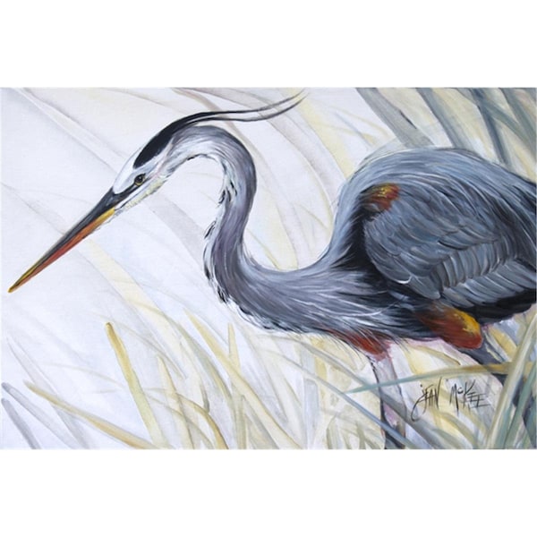 Carolines Treasures Blue Heron Frog Hunting Fabric Placemat - JMK1017PLMT