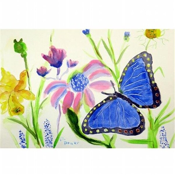 Betsy Drake Betsy Drake PM349 Blue Morpho Place Mat - Set of 4 - PM349