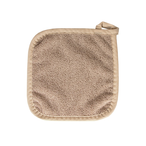 Ritz Classic Solid Pot Holder 100% Cotton Terry Taupe - 32533