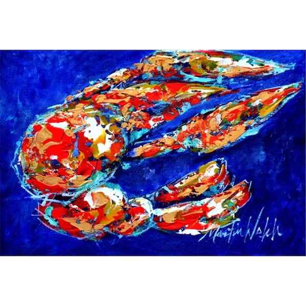 Carolines Treasures Craw Momma Crawfish Fabric Placemat - MW1155PLMT