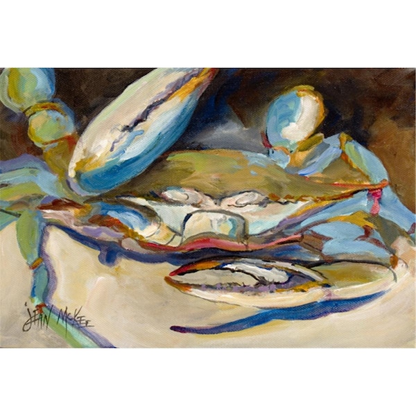 Carolines Treasures Big Crab Claw Blue Crab Fabric Placemat - JMK1099PLMT