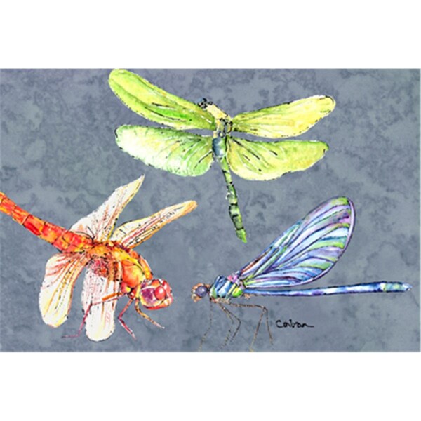 Carolines Treasures Dragonfly Times Three Fabric Placemat - 8878PLMT