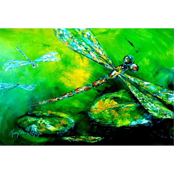 Carolines Treasures Dragonfly Summer Flies Fabric Placemat - MW1114PLMT