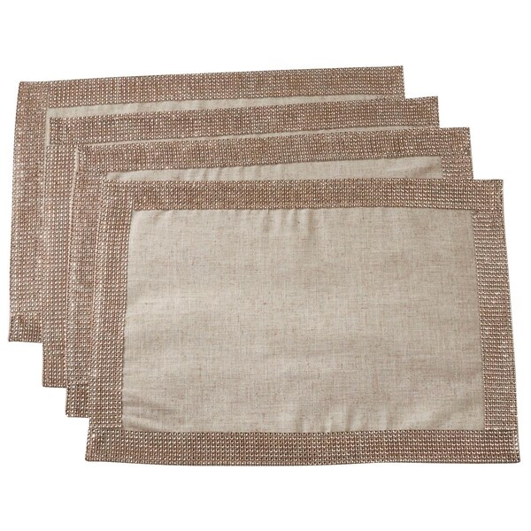 Fanventilador SARO Studded Design Table Mats Natural - Set of 4 - FA2657754
