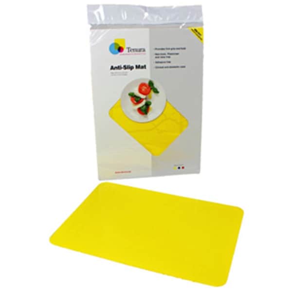 Tenura Silicone Non-Slip Table Mat, Yellow - 13.75 x 10 in. - TENURA-753733503