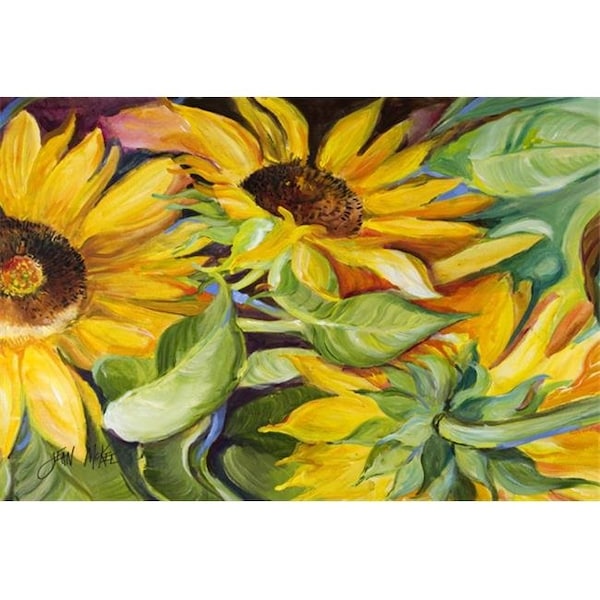 Carolines Treasures Carolines Treasures JMK1122PLMT Sunflowers Fabric Placemat - JMK1122PLMT