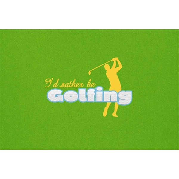 Carolines Treasures I Had Rather Be Golfing Man On Green Fabric Placemat - SB3092PLMT