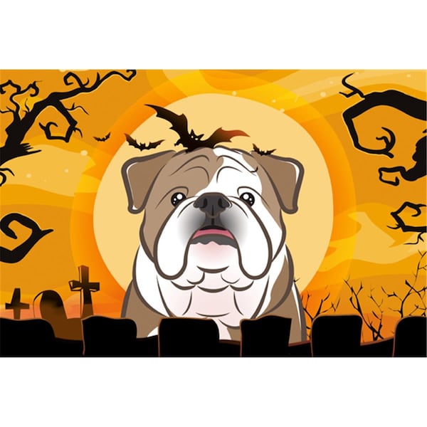 Carolines Treasures Halloween English Bulldog Fabric Placemat - BB1777PLMT